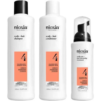 Nioxin System 4 - Hair Care System for Thinning, Damaged, Colored Hair Nioxin System 4 - Hair Care System for Thinning, Damaged, Colored Hair