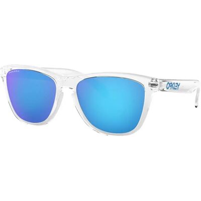 Oakley Frogskins Prizm Sunglasses Crystal Clear Prizm Sapphire/CAT 3 Men,Women, Oakley Frogskins Prizm Sunglasses Crystal Clear Prizm Sapphire/CAT 3 Men,Women,