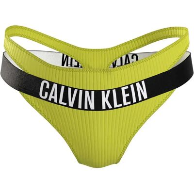Calvin Klein Kw0kw02016 Thong Bottom Lemonade Yellow XS Women Calvin Klein Kw0kw02016 Thong Bottom Lemonade Yellow XS Women