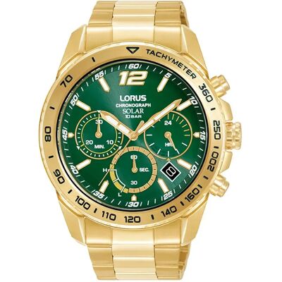 Lorus Watches Solar Watch Gold / Golden One Size Men Lorus Watches Solar Watch Gold / Golden One Size Men