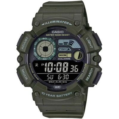 Casio Ws-1500h-3bvef Watch Green One Size Men,Women Casio Ws-1500h-3bvef Watch Green One Size Men,Women