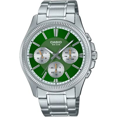 Casio Mtp-1375pd-3avef Watch Green One Size Men Casio Mtp-1375pd-3avef Watch Green One Size Men
