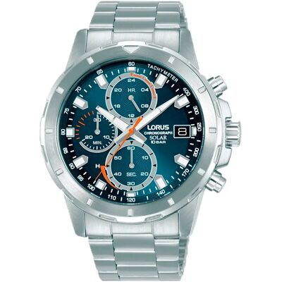 Lorus Watches Rz603ax9 43mm 10atm Quartz/analogical Watch Silver / Blue / Mineral One Size Men Lorus Watches Rz603ax9 43mm 10atm Quartz/analogical Watch Silver / Blue / Mineral One Size Men