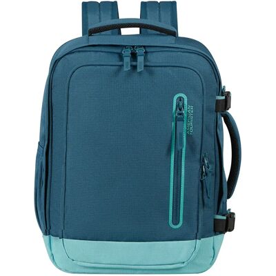 American Tourister Take 2 Cabin Ms-26.5l Backpack Harbor Blue/Dusty Turquoise One Size unisex American Tourister Take 2 Cabin Ms-26.5l Backpack Harbor Blue/Dusty Turquoise One Size unisex