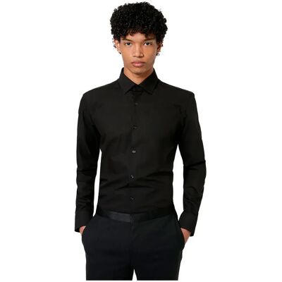 Hugo Boss Kenno 10181991 Red Long Sleeve Shirt Black 41 Men Hugo Boss Kenno 10181991 Red Long Sleeve Shirt Black 41 Men