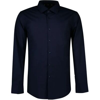 Boss Hank Kent 10219212 Long Sleeve Shirt Dark Blue 38 Men Boss Hank Kent 10219212 Long Sleeve Shirt Dark Blue 38 Men