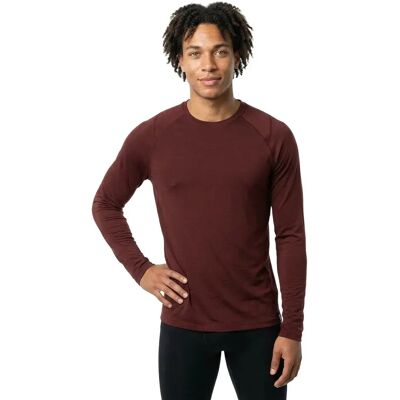 Saxx Underwear Roast Master Crew Long Sleeve T-shirt Dark Brick M Men Saxx Underwear Roast Master Crew Long Sleeve T-shirt Dark Brick M Men
