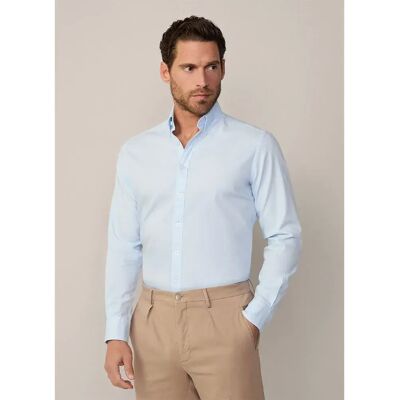 Hackett Dyed Oxford Long Sleeve Shirt Sky Blue 2XL Men Hackett Dyed Oxford Long Sleeve Shirt Sky Blue 2XL Men