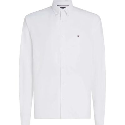 Tommy Hilfiger Solid Heritage Oxford Rf Long Sleeve Shirt Opthic White / White 2XL Men Tommy Hilfiger Solid Heritage Oxford Rf Long Sleeve Shirt Opthic White / White 2XL Men