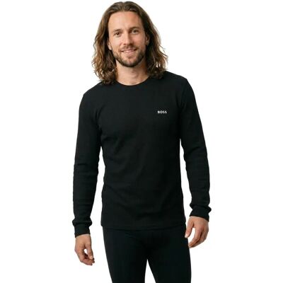 Boss Waffle 10269584 Long Sleeve Pyjama T-shirt Black M Men Boss Waffle 10269584 Long Sleeve Pyjama T-shirt Black M Men
