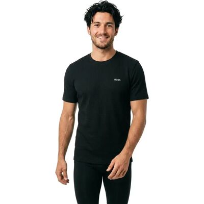 Boss Waffle 10269584 Short Sleeve Pyjama T-shirt Black M Men Boss Waffle 10269584 Short Sleeve Pyjama T-shirt Black M Men
