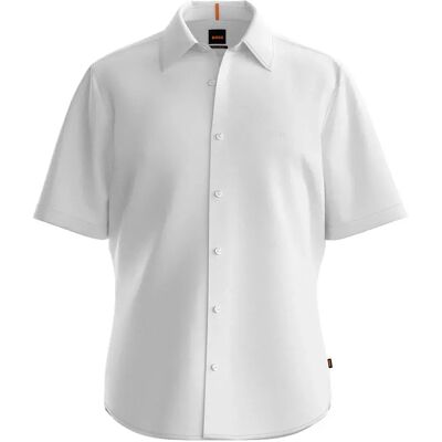Boss Rash 2 01 Short Sleeve Shirt White S Men Boss Rash 2 01 Short Sleeve Shirt White S Men