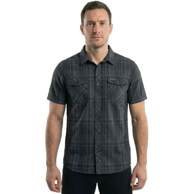 Brandit Roadstar Short Sleeve Shirt Black / Blue 2XL Men Brandit Roadstar Short Sleeve Shirt Black / Blue 2XL Men