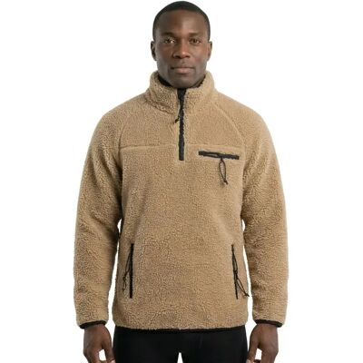 Brandit Teddy Troyer Jacket Camel 2XL Men Brandit Teddy Troyer Jacket Camel 2XL Men