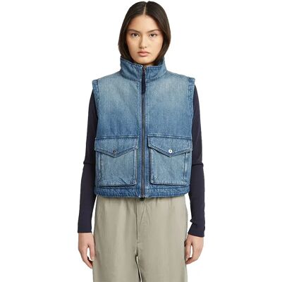 G-star 2 Pocket Padded Vest Antique Faded Thames L Women G-star 2 Pocket Padded Vest Antique Faded Thames L Women