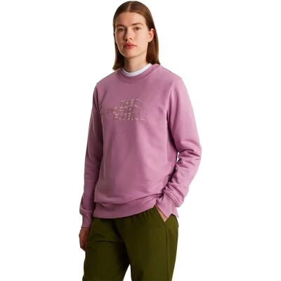 The North Face Drew Peak Light Sweatshirt Hushed Lavender / Metal Pink XS Women The North Face Drew Peak Light Sweatshirt Hushed Lavender / Metal Pink XS Women
