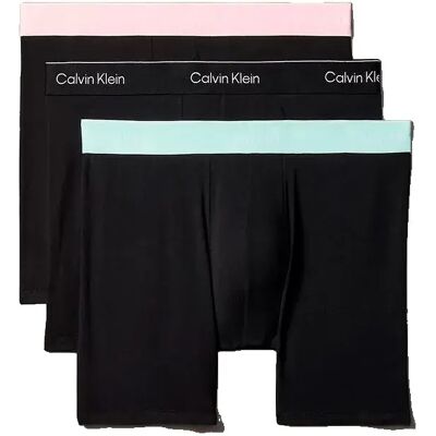 Calvin Klein Lv00nb4394 Boxers 3 Units Black W / Black Wb / Black W / Feel The S Men Calvin Klein Lv00nb4394 Boxers 3 Units Black W / Black Wb / Black W / Feel The S Men