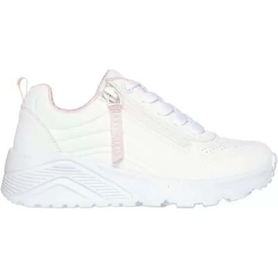 Skechers Uno Lite Easy Zip Sneaker - White - Shoe Skechers Uno Lite Easy Zip Sneaker - White - Shoe