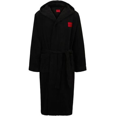 HUGO - Terry Gown Hooded - Black - L - Bathrobe HUGO - Terry Gown Hooded - Black - L - Bathrobe