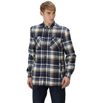 Regatta Thamos Long Sleeve Shirt Navy / Gold Sand Ch L Men Regatta Thamos Long Sleeve Shirt Navy / Gold Sand Ch L Men
