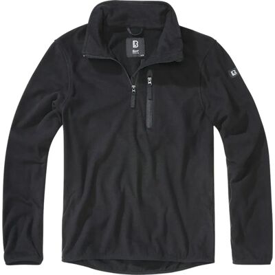 Brandit Troyer Half Zip Fleece Black 5XL Men Brandit Troyer Half Zip Fleece Black 5XL Men