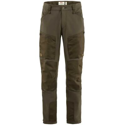 Fjällräven KEB AGILE WINTER TROUSERS M - Trekkinghose - oliv-dunkelgrün/braun Fjällräven KEB AGILE WINTER TROUSERS M - Trekkinghose - oliv-dunkelgrün/braun