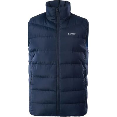 Hi-Tec Sanis vest - Women's blue lightweight reflective quilted jacket Hi-Tec Sanis vest - Women's blue lightweight reflective quilted jacket