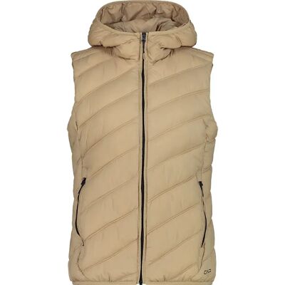 CMP Beige 3K1676 Women Vest Removable Hood - Vest CMP Beige 3K1676 Women Vest Removable Hood - Vest