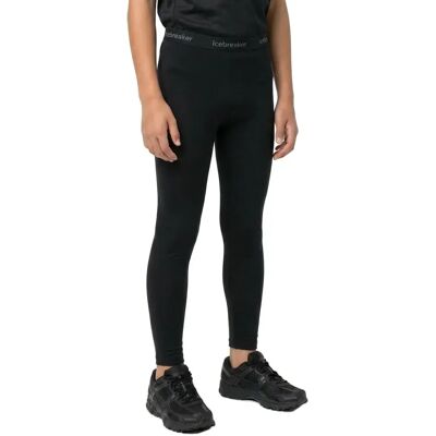 Icebreaker 260 Tech Leggings - Merino Baselayer - Kids Black Icebreaker 260 Tech Leggings - Merino Baselayer - Kids Black