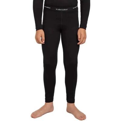 Icebreaker Kids 200 Oasis Merino Leggings - Black - Leggings Icebreaker Kids 200 Oasis Merino Leggings - Black - Leggings