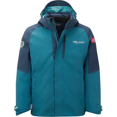 Trollkids - Kid's Skanden 3in1 Jacket (98) - Blue - Jacket Trollkids - Kid's Skanden 3in1 Jacket (98) - Blue - Jacket