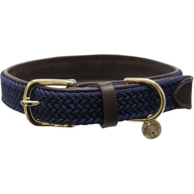 Kentucky Nylon Plaited Dog Collar Navy 44-54 cm unisex Kentucky Nylon Plaited Dog Collar Navy 44-54 cm unisex