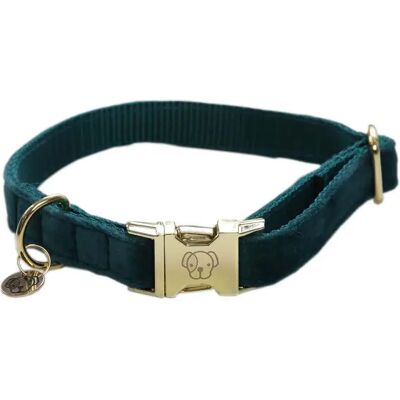 Kentucky Dogwear XL Emerald Velvet Dog Collar Kentucky Dogwear XL Emerald Velvet Dog Collar