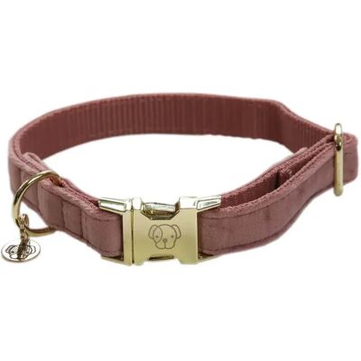 Kentucky Dogwear Velvet Old Rose Dog Collar - Dog Collar Kentucky Dogwear Velvet Old Rose Dog Collar - Dog Collar