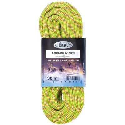 Beal Rando 8MM 30M Golden Dry Gelb - Climbing Rope Beal Rando 8MM 30M Golden Dry Gelb - Climbing Rope