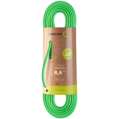Edelrid Siskin Eco Dry - Neon Green, 50m 8.6mm - Climbing Rope Edelrid Siskin Eco Dry - Neon Green, 50m 8.6mm - Climbing Rope