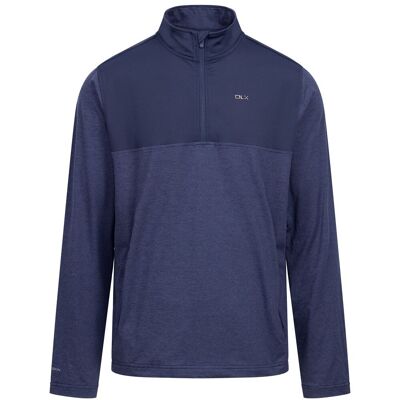 DLX Mens Active 1/4 Zip Top Lawrie Blue XS DLX Mens Active 1/4 Zip Top Lawrie Blue XS