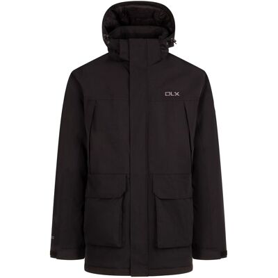 DLX Mens Down Parka Jacket Mullan II Black XXL DLX Mens Down Parka Jacket Mullan II Black XXL