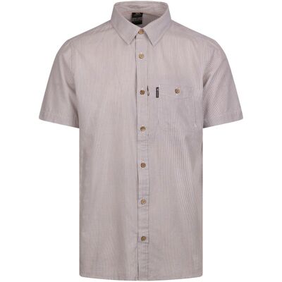 Trespass Mens Casual Woven Shirt Slapton Stripe Beige XXL Trespass Mens Casual Woven Shirt Slapton Stripe Beige XXL