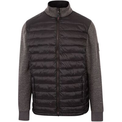 DLX Mens Casual Padded Jacket Warner Black XL DLX Mens Casual Padded Jacket Warner Black XL
