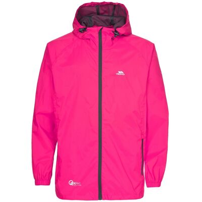 Trespass Qikpac Pink Waterproof Jacket - Unisex Outdoor Raincoat Trespass Qikpac Pink Waterproof Jacket - Unisex Outdoor Raincoat