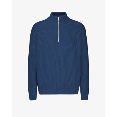 Merino 1/4 zip jumper Colorful Standard Marine Blue Blue M Merino 1/4 zip jumper Colorful Standard Marine Blue Blue M