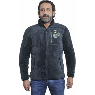 Fleece jacket Peak Mountain coral sherpaCavian Grey S Fleece jacket Peak Mountain coral sherpaCavian Grey S