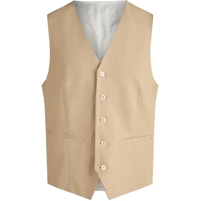 Classic V-Neck Gilet Hechter Leisure Beige 58 Classic V-Neck Gilet Hechter Leisure Beige 58