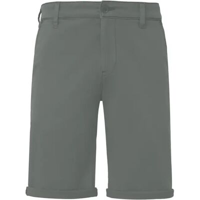 Stretch Cotton Twill Bermuda Shorts QS Gris 28 Stretch Cotton Twill Bermuda Shorts QS Gris 28