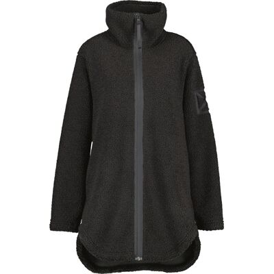 Long coat Didriksons Umi Black 34/36 Long coat Didriksons Umi Black 34/36