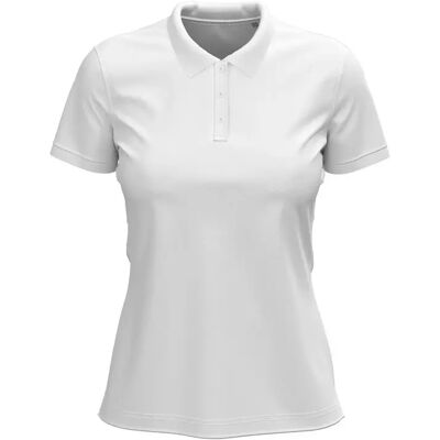 Stedman ST9740 White Short Sleeve Polo Shirt for Women - Polo Shirt Stedman ST9740 White Short Sleeve Polo Shirt for Women - Polo Shirt