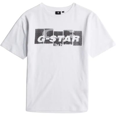 G-Star RAW Kids White T-Shirt - Kids, Organic Cotton, Loose Fit - T-Shirt G-Star RAW Kids White T-Shirt - Kids, Organic Cotton, Loose Fit - T-Shirt