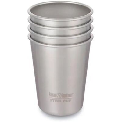 Klean Kanteen Brushed Stainless Steel Cup 295ml - 4 Pack - Durable & Eco-Friendly Klean Kanteen Brushed Stainless Steel Cup 295ml - 4 Pack - Durable & Eco-Friendly