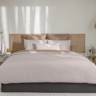 Emma - Percale 200TC 225x220 - Cream & Beige - Duvet Cover Emma - Percale 200TC 225x220 - Cream & Beige - Duvet Cover